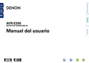 Denon AVR-E200 Manual Del Usuario