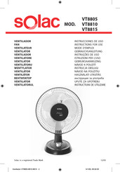 SOLAC VT8815 Instrucciones De Uso