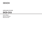 Denon DCD-CX3 Manual Del Usuario