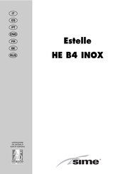 Sime Estelle HE B4 INOX Manual De Instrucciones