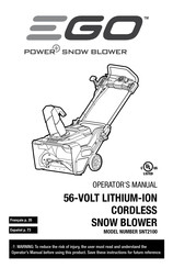 EGO Power+ SNT2100 Manual Del Operador