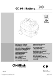 Nilfisk GD 911 Instrucciones De Manejo