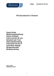 Vivanco SOUND 6C PCI-M Instrucciones De Uso