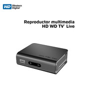 Western Digital HD TV Live Manual Del Usuario