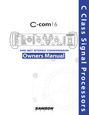 Samson C com 168 Manual Del Usuario