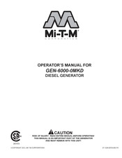 Mi-T-M GEN-6000-0MKD Manual Del Operador