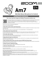 Zoom Am7 Manual De Instrucciones