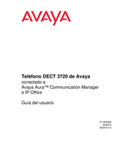 Avaya DECT 3720 Guia Del Usuario
