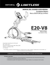 LIMITLESS Bodyline E20-V8 Manual Del Usuario