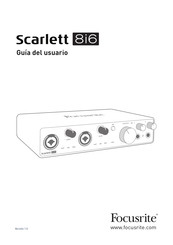 Focusrite Scarlett 8i6 Guia Del Usuario