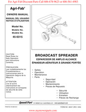 Agri-Fab 45-0315 Manual Del Usuario