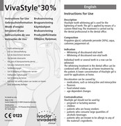 Ivoclar Vivadent VivaStyle 30% Instrucciones De Uso