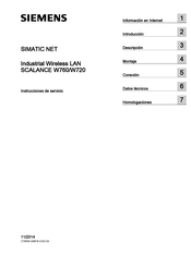 Siemens SCALANCE W760 Instrucciones De Servicio