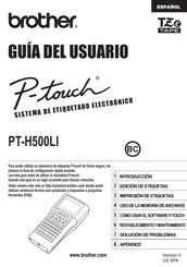 Brother P-Touch PT-H500LI Guia Del Usuario