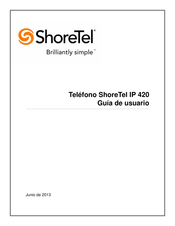 ShoreTel IP 420 Guía De Usuario