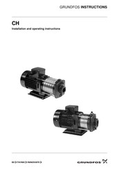 Grundfos CH Installation And Operating Instructions