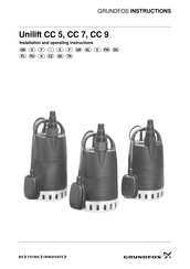 Grundfos Unilift CC 5 Installation And Operating Instructions