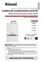 Rinnai M160S Manual De Instalación Y Operaciones