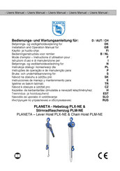 Planeta PLX-NE Instrucciones De Manejo Y Mantenimiento