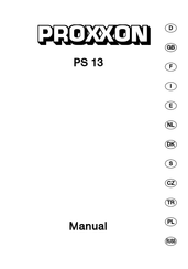 Proxxon PS 13 Manual De Instrucciones