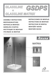 RAVAK GLASSLINE GSDPS Instrucciones De Montaje