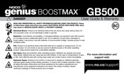 NOCO Genius BOOSTMAX GB500 Guía De Usuario