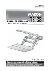 Maxon TE-33 Manual De Operación