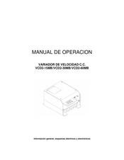 Siselco VCD2-15MB Manual De Operación