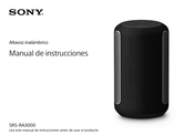 Sony SRS-RA3000 Manual De Instrucciones