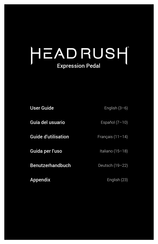 HEADRUSH Expression Pedal Guia Del Usuario