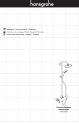 Hansgrohe Pressure Balance Showerpipe 04530 Serie Instrucciones De Montaje