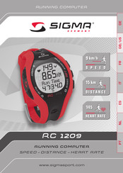 Sigma RC 1209 Manual De Instrucciones