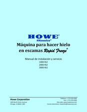 Howe Rapid Freeze 2000-RLE Manual De Instalación Y Servicio