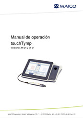 Maico touchTymp MI 24 Manual De Operación