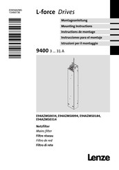 Lenze L-force Drive E94AZMS0314 Instrucciones Para El Montaj