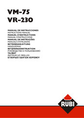 Rubi VR-230 Manual De Instrucciones