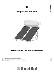 Fondital Sulpack Natural Plus 300 Manual De Instalación, Uso Y Mantenimiento