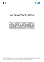 Elos Torque Wrench & Driver Instrucciones De Uso