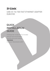 D-Link DUB-E100 Guía De Instalación Rápida