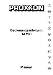 Proxxon TA 230 Manual De Instrucciones