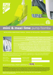 Aspen Pumps mini lime Manual De Instalación Y Mantenimiento