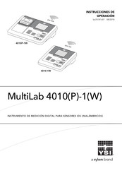 Xylem YSI MultiLab 4010-1W Instrucciones De Operación