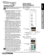 Lutron HomeWorks H8P5-MI-H48-120 Instrucciones Para La Instalación Y Para El Uso