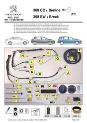 PEUGEOT 16 064 894 80 Instrucciones De Montaje