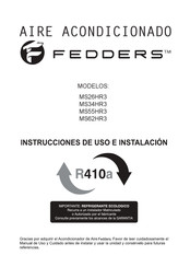 Fedders MS34HR3 Instrucciones De Uso E Instalación