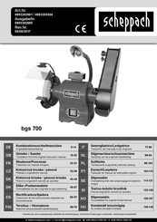 Scheppach BGS 700 Manual De Instrucciones