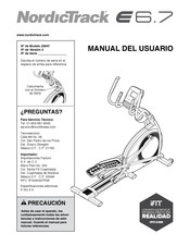 iFIT NordicTrack E 6.7 Manual Del Usuario