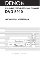 Denon DVD-5910 Instrucciones De Operación