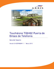 Arris Touchstone TG2492 Guia Del Usuario