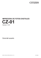 Citizen CZ-01 Guia Del Usuario